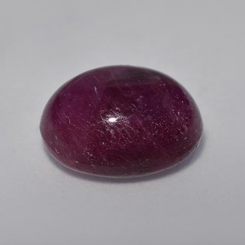 8,32 ctw natürlicher purpurfarbener Stern-Rubin, Oval Schliff, Lichtundurchlässig