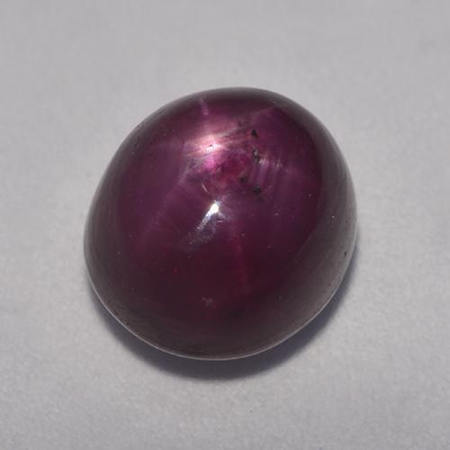 7,07 ctw natürlicher roter Stern-Rubin, Oval Schliff, Lichtundurchlässig