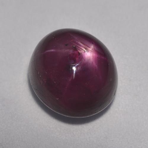 7,07 ctw natürlicher roter Stern-Rubin, Oval Schliff, Lichtundurchlässig