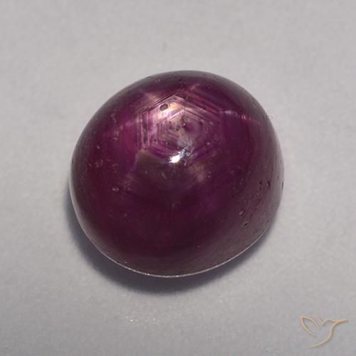 9,17 ctw natürlicher Weinrot Sternrubin, Oval, Lichtundurchlässig