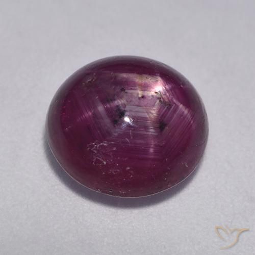 9,17 ctw natürlicher Mittel-Dunkelviolett Sternrubin, Oval, Lichtdurchlässig