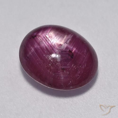 9,17 ctw natürlicher Himbeerrot Sternrubin, Oval, Lichtdurchlässig