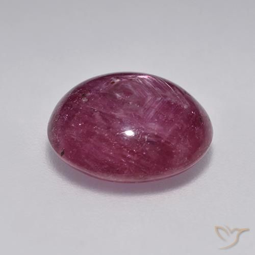 9,17 ctw natürlicher Himbeerrot Sternrubin, Oval, Lichtdurchlässig