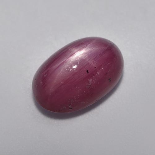 5,49 ctw natürlicher purpurfarbener Stern-Rubin, Oval Schliff, Lichtundurchlässig