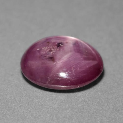 1,83 ctw natürlicher purpurfarbener Stern-Rubin, Oval Schliff, Lichtdurchlässig