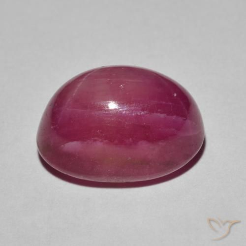 9,17 ctw natürlicher Rosaig-rot Sternrubin, Oval, Lichtundurchlässig