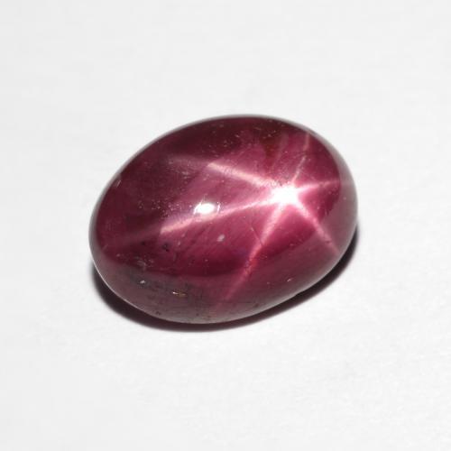 3,19 ctw natürlicher roter Stern-Rubin, Oval Schliff, Lichtundurchlässig