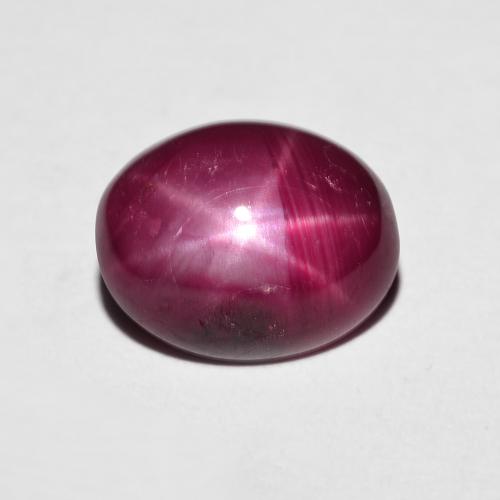4,41 ctw natürlicher roter Stern-Rubin, Oval Schliff, Lichtundurchlässig
