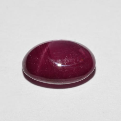 4,41 ctw natürlicher roter Stern-Rubin, Oval Schliff, Lichtundurchlässig