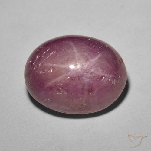 8.61ct Natürlicher rötlich-lila Sternrubin, Oval, Lichtundurchlässig