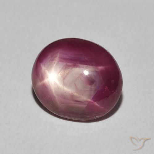 9,17 ctw natürlicher Medium Dark-Purple Sternrubin, Oval, Lichtundurchlässig