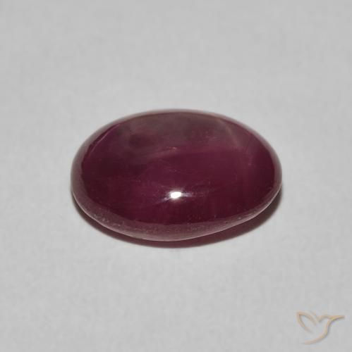 9,17 ctw natürlicher Medium Dark-Purple Sternrubin, Oval, Lichtundurchlässig