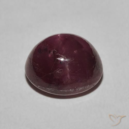 9,17 ctw natürlicher Graues Magenta Sternrubin, Oval, Lichtundurchlässig