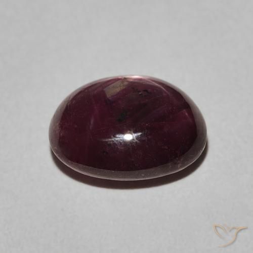 9,17 ctw natürlicher Medium Dark-Purple Sternrubin, Oval, Lichtundurchlässig