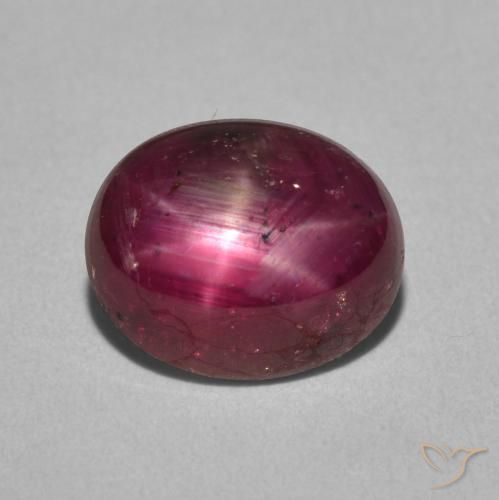 4.54ct Natürlicher Mittelrot Sternrubin, Oval, Lichtundurchlässig