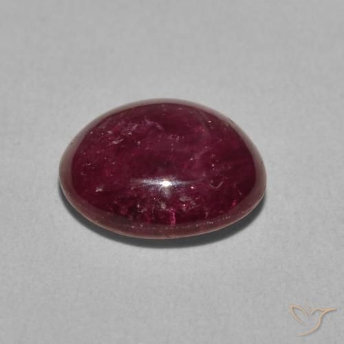 9,17 ctw natürlicher rötlich-lila Sternrubin, Oval, Lichtundurchlässig