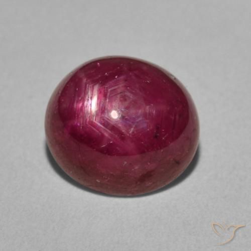 9,17 ctw natürlicher Beeren Lila Sternrubin, Oval, Lichtundurchlässig