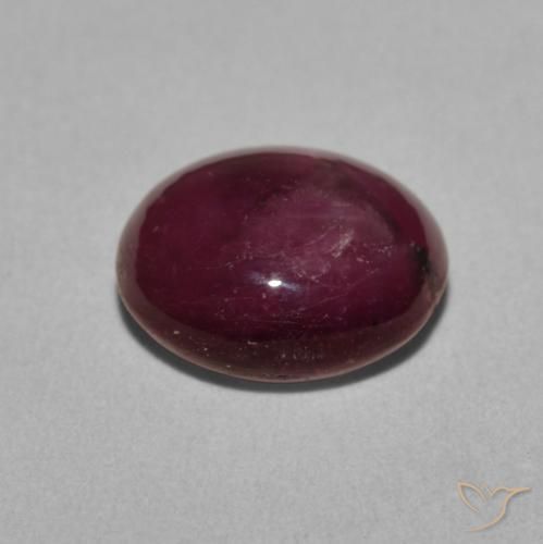 9,17 ctw natürlicher Helle Traube Sternrubin, Oval, Lichtundurchlässig