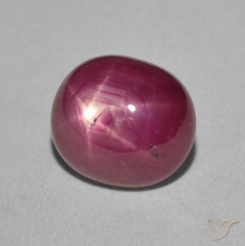 9,17 ctw natürlicher Tiefes Magenta Sternrubin, Oval, Lichtundurchlässig