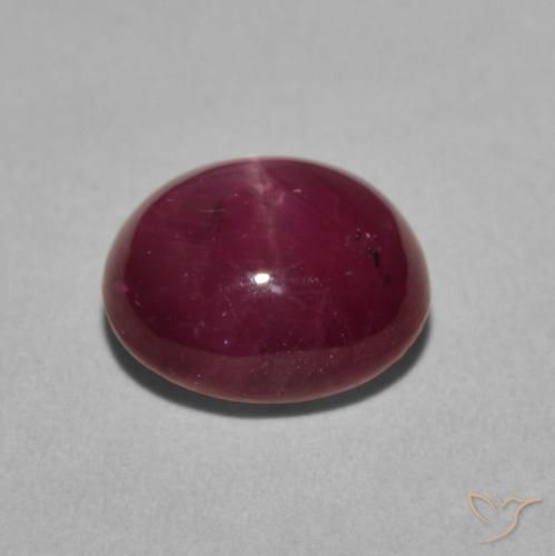9,17 ctw natürlicher Tiefes Magenta Sternrubin, Oval, Lichtundurchlässig