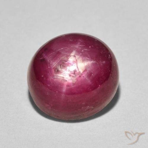 5.27ct Natürlicher Tiefrot Sternrubin, Oval, Lichtundurchlässig