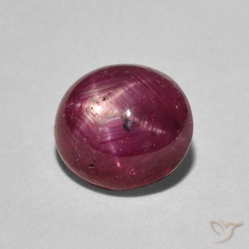 9,17 ctw natürlicher Mittelrot Sternrubin, Oval, Lichtundurchlässig