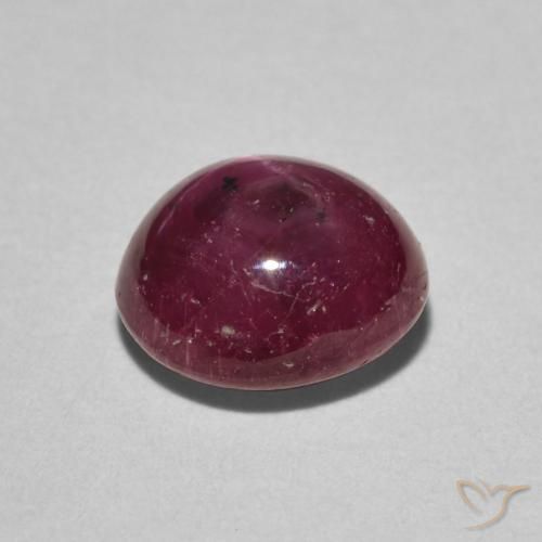 9,17 ctw natürlicher Mittelrot Sternrubin, Oval, Lichtundurchlässig
