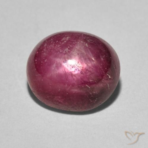 5.24ct Natürlicher Marmelade Rot Sternrubin, Oval, Lichtundurchlässig