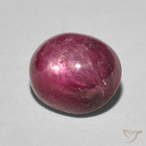 9,17 ctw natürlicher Marmelade Rot Sternrubin, Oval, Lichtundurchlässig