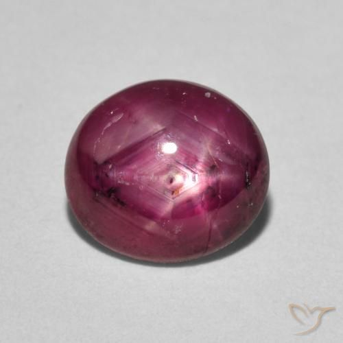 3.05ct Natürlicher tiefrot Sternrubin, Oval, Lichtundurchlässig