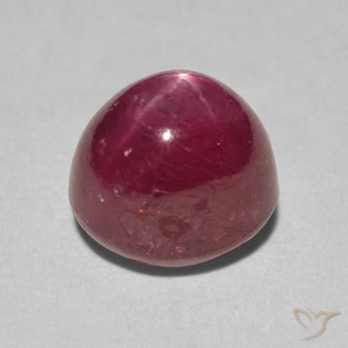 9,17 ctw natürlicher dunkelrot Sternrubin, Oval, Lichtundurchlässig