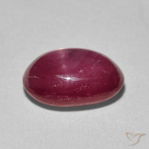 9,17 ctw natürlicher Marmelade Rot Sternrubin, Oval, Lichtundurchlässig