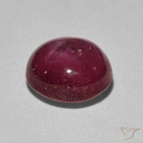 9,17 ctw natürlicher Tiefrot Sternrubin, Oval, Lichtundurchlässig