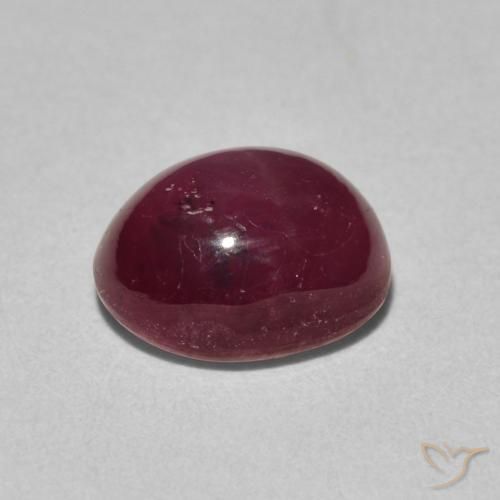 9,17 ctw natürlicher Tiefrot Sternrubin, Oval, Lichtundurchlässig