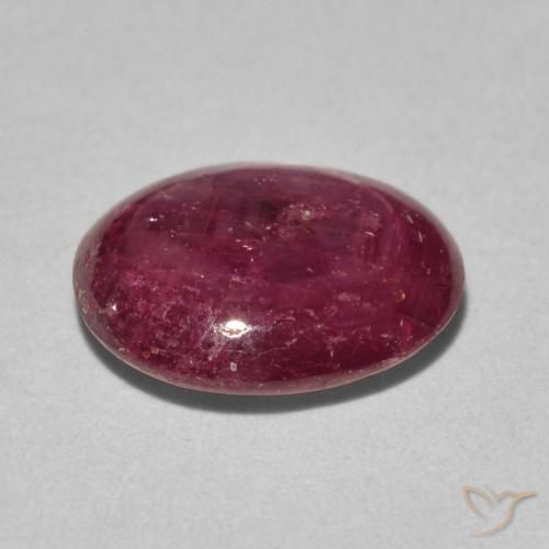 9,17 ctw natürlicher Mittelrot Sternrubin, Oval, Lichtundurchlässig