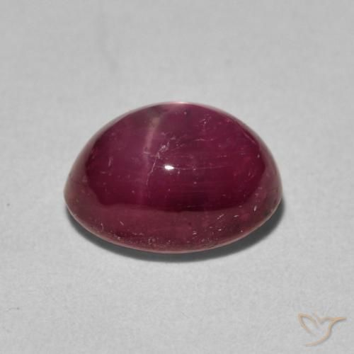3,42 ctw natürlicher roter Stern-Rubin, Oval Schliff, Lichtundurchlässig
