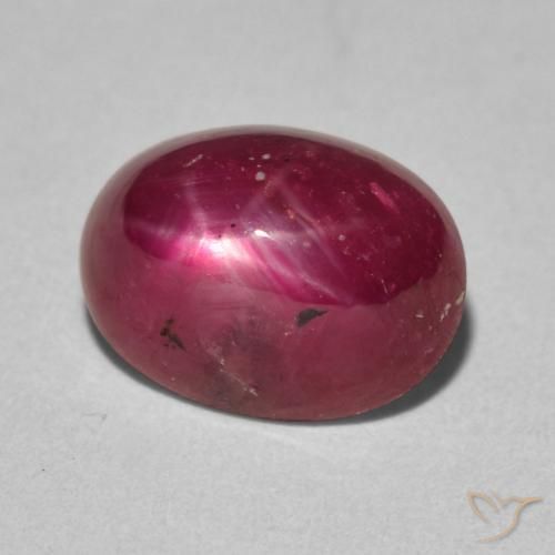 9,17 ctw natürlicher Weinrot Sternrubin, Oval, Lichtundurchlässig