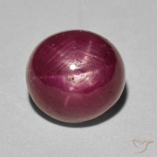 6.19ct Natürlicher Tiefrot Sternrubin, Oval, Lichtundurchlässig