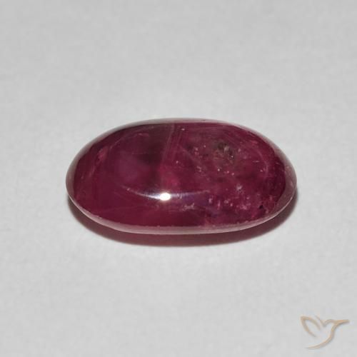 9,17 ctw natürlicher tiefrot Sternrubin, Oval, Lichtundurchlässig