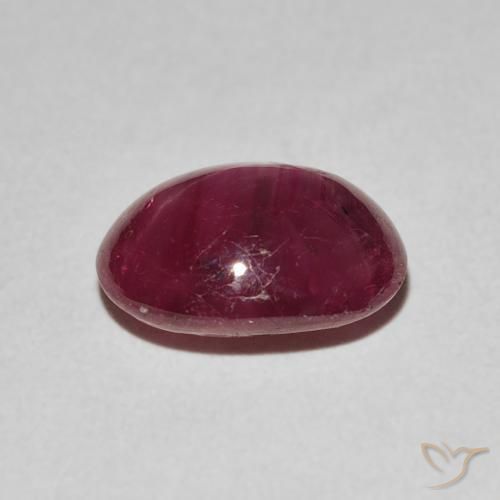 9,17 ctw natürlicher tiefrot Sternrubin, Oval, Lichtundurchlässig