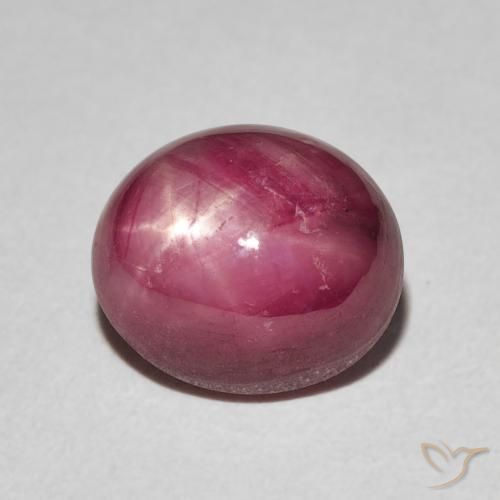 9,17 ctw natürlicher Mittelrot Sternrubin, Oval, Lichtundurchlässig