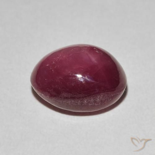 9,17 ctw natürlicher Mittelrot Sternrubin, Oval, Lichtundurchlässig