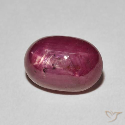 9,17 ctw natürlicher Marmelade Rot Sternrubin, Oval, Lichtundurchlässig