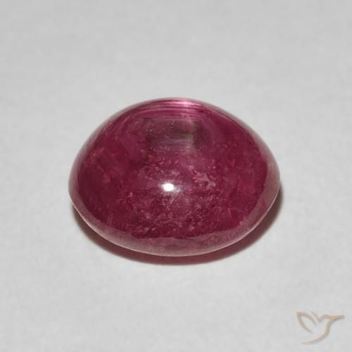 9,17 ctw natürlicher Mittelrot Sternrubin, Oval, Lichtundurchlässig