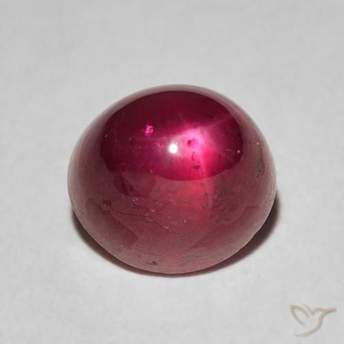 4.13ct Natürlicher Mittelrot Sternrubin, Oval, Lichtundurchlässig