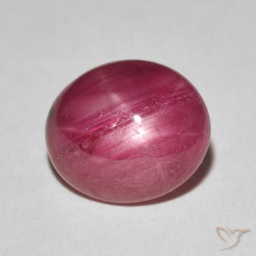 3.66ct Natürlicher Marmelade Rot Sternrubin, Oval, Lichtundurchlässig