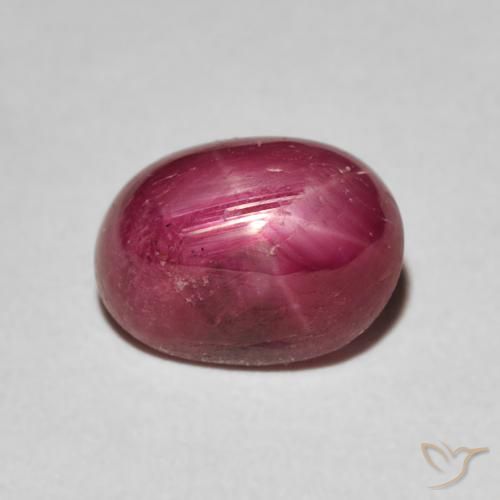 3.68ct Natürlicher Tiefrot Sternrubin, Oval, Lichtundurchlässig