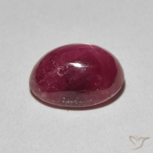 9,17 ctw natürlicher Tiefrot Sternrubin, Oval, Lichtundurchlässig