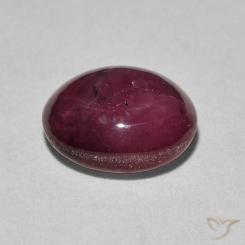 9,17 ctw natürlicher Weinrot Sternrubin, Oval, Lichtundurchlässig