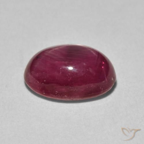 9,17 ctw natürlicher tiefrot Sternrubin, Oval, Lichtundurchlässig